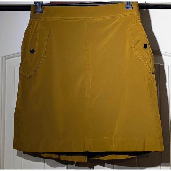 Athleta Mustard Gold Vienna Cargo Skort Womens Size 6 - Picture 1 of 10